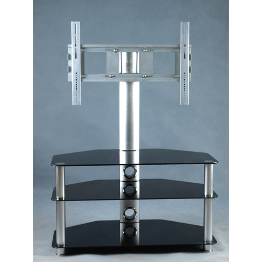 RACK TV LCD/AUDIO/VIDEO CON PEDESTAL PARA PLASMA/LCD CON 3 REPISAS NEGRO RM3006N
