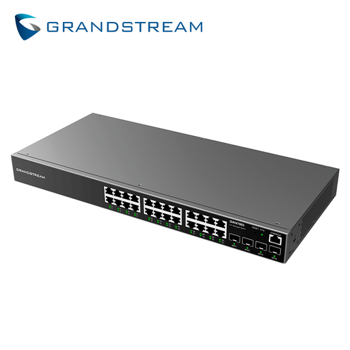 SWITCH ADMINISTRABLE CAPA 2+ (L2+) 24 PUERTOS GIGABIT 4-SFP GWN7803 GRANDSTREAM