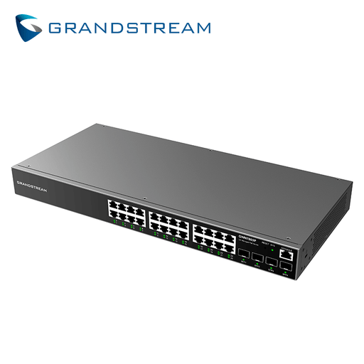 SWITCH ADMINISTRABLE CAPA 2+ (L2+) 24 PUERTOS GIGABIT POE+ 360W 4-SFP GWN7803P GRANDSTREAM