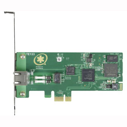 TARJETA DIGITAL PCI EXPRESS 1x E1/T1/J1 DIGIUM TE133 CON CANCELADOR DE ECO PARA ASTERISK/ELASTIX (REEMPLAZA TE121B)