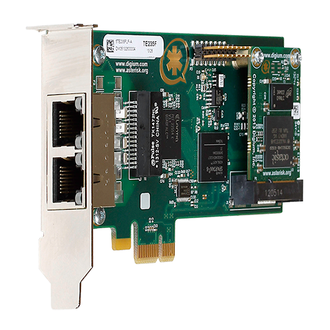 TARJETA DIGITAL PCI EXPRESS 2 x E1/T1/J1 DIGIUM TE235 PARA ASTERISK/ELASTIX (REEMPLAZA TE220)