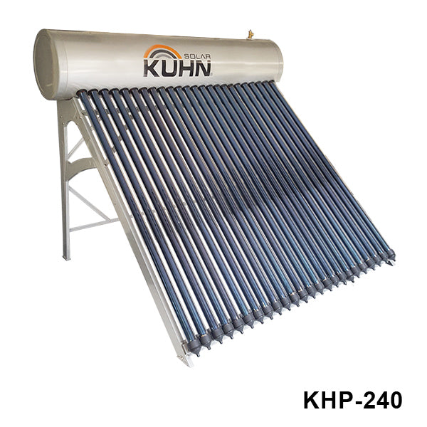 EQUIPO TERMOSOLAR COMPACTO PRESURIZADO CON 24 TUBOS HEAT-PIPE KUHN MODELO KHP-240-FR