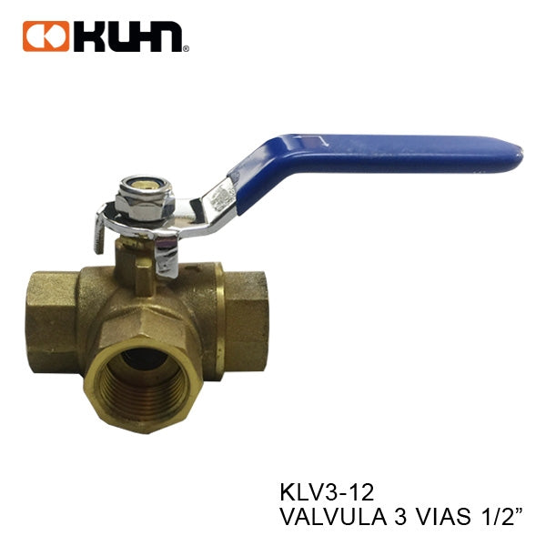 VALVULA 3 VIAS 1/2" KLV3-12