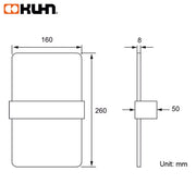 LAMPARA LED MURAL KWL-21 220V